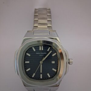 Patek Phillipe Geneve Black Dial Stainless Steel Luxury Men’s Watch